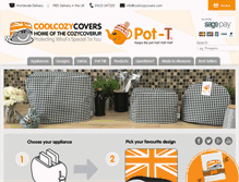 Tablet Screenshot of coolcozycovers.com